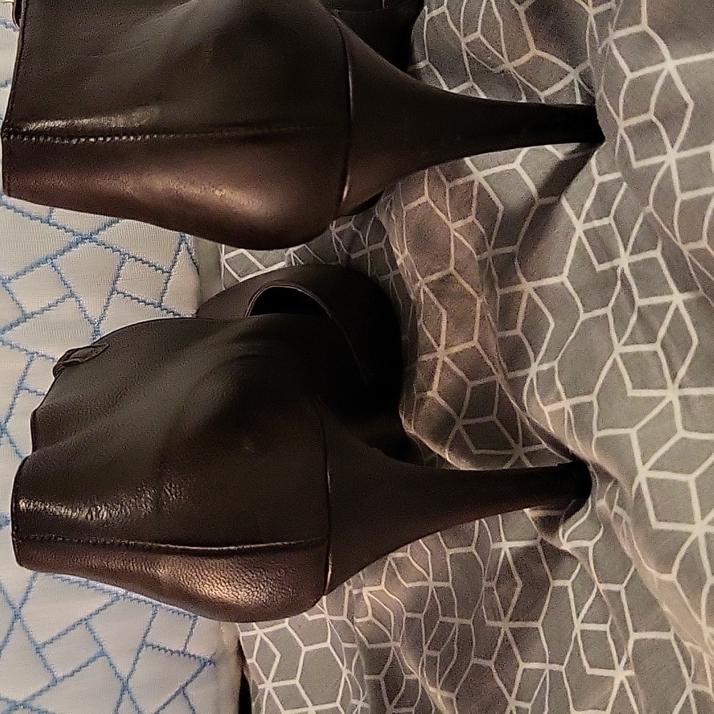Free People Cerow Modern Pointed Toe Leather Gothic Witchcore Heel EUC - Picture 7 of 10